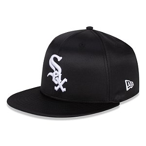 Boné New Era 5950 Chicago White Sox Fechado Preto