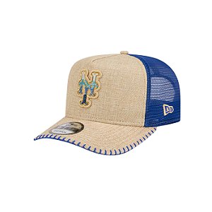 Boné New Era 950A-Frame New York Mets Bege e Azul