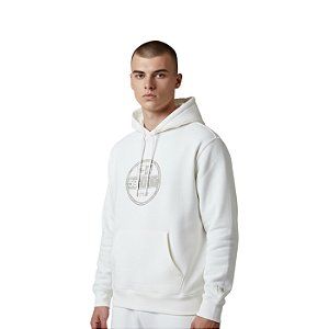 Moletom New Era Dasic Sazonal Duo Com Capuz Off White
