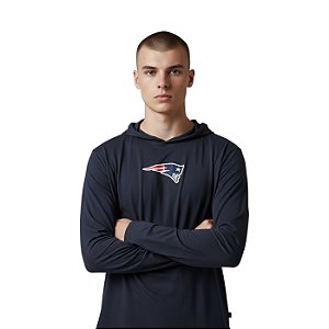 Moletom Com Capuz New Era New England Patriots Marinho