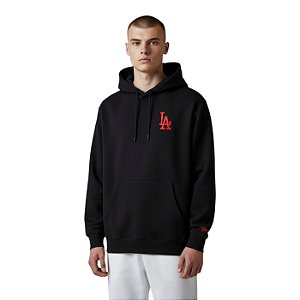 Moletom New Era Hoodie Los Angeles Dodgers Preto