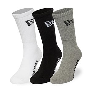 Kit 3 Pares de Meia New Era Cano Longo Sortido