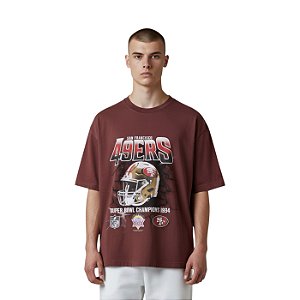 Camiseta New Era Regular San Francisco 49ers Vermelho