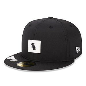 Boné New Era 5950 Chicago White Sox Preto Fechado