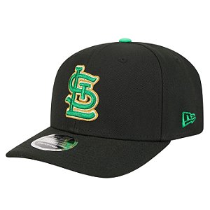 Boné New Era 970ss St. Louis Cardinals Preto e Verde