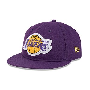 Boné New Era Retro Crown 950 Los Angeles Lakers Roxo