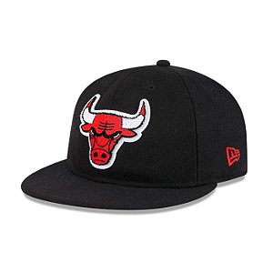 Boné New Era Retro Crown 950 Chicago Bulls Preto