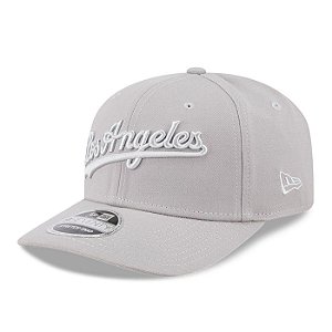 Boné New Era 970SS Tonal Script Los Angeles Dodgers Cinza