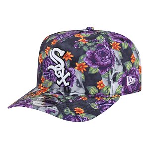 Boné New Era Skull And Roses 950AF Chicago White Sox Roxo