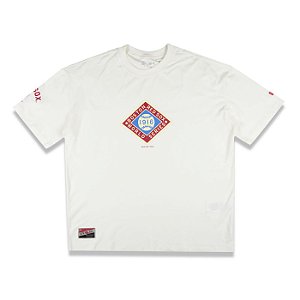 Camiseta New Era Core Boston Red Sox Masculino Off White