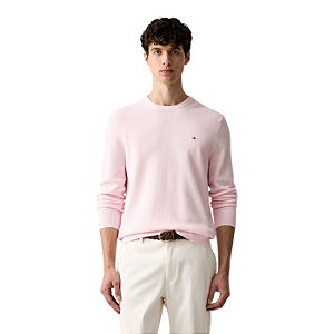 Suéter Tommy Hilfiger Essential Structure Crew Neck Rosa