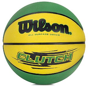 Bola de Basquete CLUTCH 295 Verde/Amarela - NBA Wilson