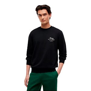 Moletom Tommy Hilfiger Brand Love 1 Preto Masculino