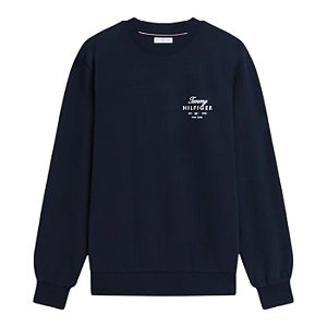 Moletom Tommy Hilfiger Brand Love 1 Marinho Masculino