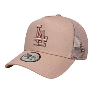 Boné New Era Outline Ef Trucker Los Angeles Dodgers Rosa