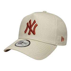 Boné New Era League Ess Eframe New York Yankees Bege