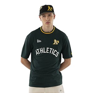 Camiseta New Era Oakland Athletics Premium Masculino Verde