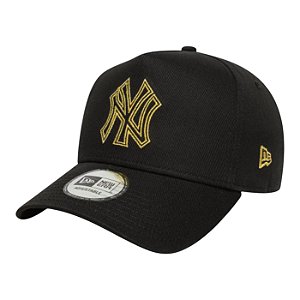 Boné New Era Metallic Outline Eframe New York Yankees Preto