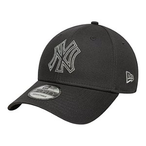 Boné New Era Metallic Outline 940 New York Yankees Chumbo