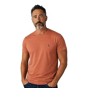 Camiseta Reserva Regular Careca Masculino Laranja Clay