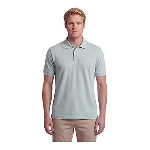 Camisa Polo Reserva Piquet Classica Masculino Cinza Claro