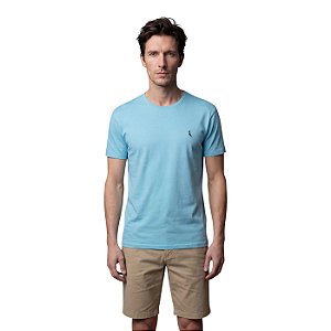 Camiseta Reserva Regular Careca Masculino Turquesa