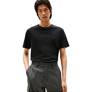Camiseta Tommy Hilfiger Light Interlock Tee Masculino Preto
