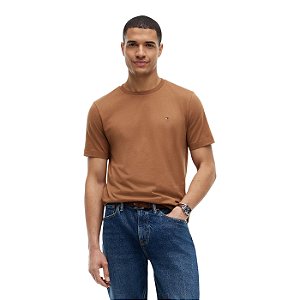 Camiseta Tommy Hilfiger Seasonal Regular Masculino Marrom