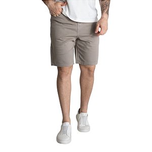 Bermuda Reserva Sarja Color Masculino Cinza Lua