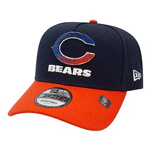 Boné New Era 940AFrame Chicago Bears Marinho e Laranja