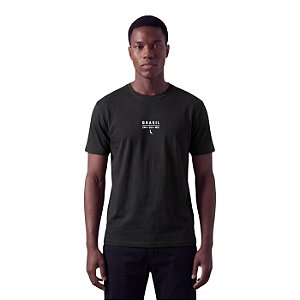 Camiseta Reserva Estampada Brasil 2026 Masculino Preto