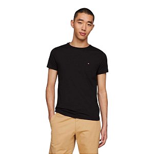Camiseta Tommy Hilfiger Essential Cotton Preto Masculino