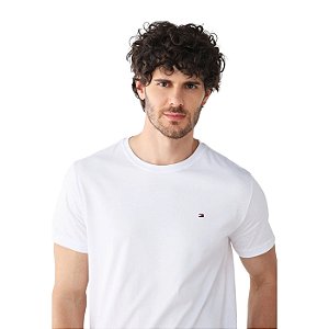 Camiseta Tommy Hilfiger Essential Cotton Branco Masculino