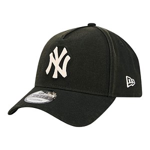 Boné New Era 940A-Frame Washed Canvas New York Yankees Preto