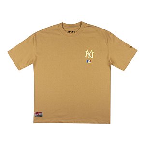 Camiseta New Era Core New York Yankees Masculino Caqui