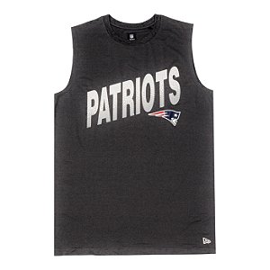 Regata New Era NFL New England Patriots Cinza Escuro