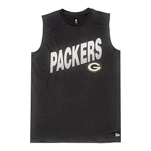 Regata New Era NFL Green Bay Packers Masculino Cinza Escuro