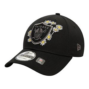 Boné New Era Flower Icon 940 Las Vegas Raiders Preto
