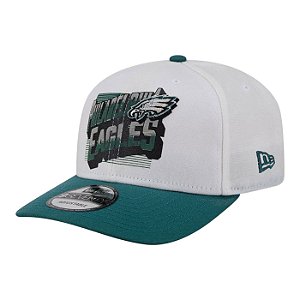 Boné New Era Duck Cloth 970 Philadelphia Eagles Branco