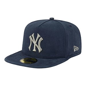 Boné New Era Quilted 5950A-Frame New York Yankees Marinho
