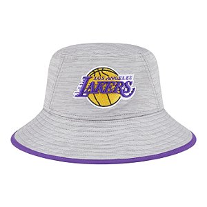 Bucket New Era Heathered Los Angeles Lakers Cinza