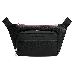 Pochete Transversal Tommy Hilfiger Central Bumbag Preto