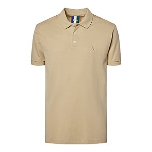 Camisa Polo Reserva Piquet Classica Masculino Areia