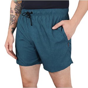 Bermuda Reserva Praia Básico Textura Masculino Azul Eclipse
