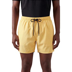 Bermuda Reserva Praia Básico Textura Masculino Mostarda