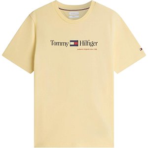 Camiseta Tommy Hilfiger Brand Love Amarelo Masculino