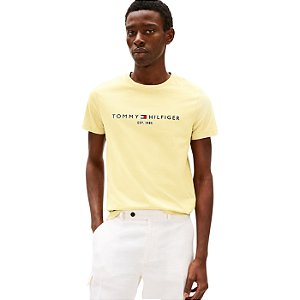 Camiseta Tommy Hilfiger Logo Embroidery Masculino Amarelo