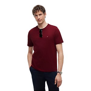 Camiseta Tommy Hilfiger Seasonal Regular Fit Masculino Vinho