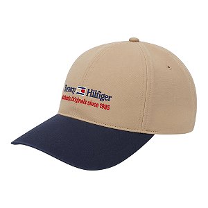 Boné Tommy Hilfiger Archive Canvas Six Panel Masculino Caqui