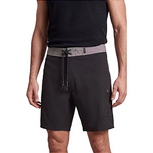 Bermuda De Praia Trilha Reserva Masculino Preto e Cinza